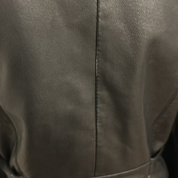 Identification Vintage Y2K Leather Jacket, Zip up, Black - Picture 3 of 12